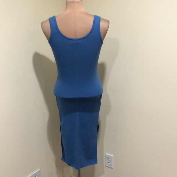 Francesca’s Collection Willow & Wind Sweaterdress Sweater Dress Medium Blue Knit - Picture 6 of 10